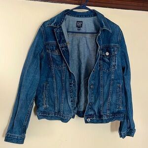 Perfect condition gap denim jacket dark navy women’s large worn once